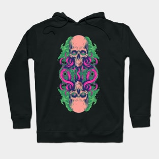 Double Skull Tentacles Octopus Hoodie